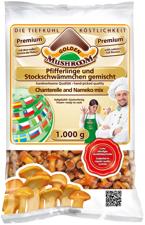 Pfifferlinge und Stockschwämmchen
